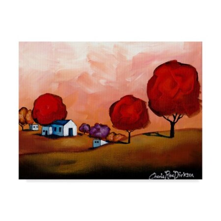 Cherie Roe Dirksen 'The Red Trees' Canvas Art,18x24